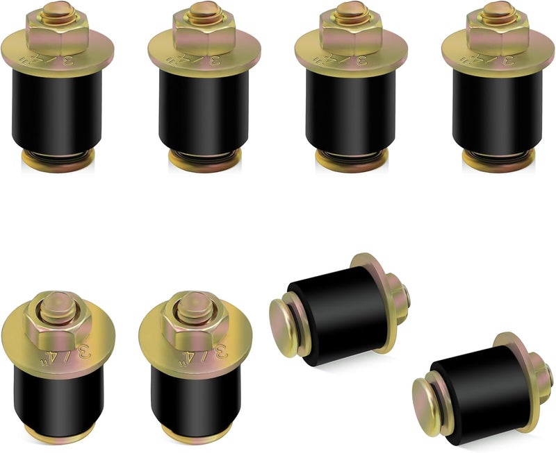 Daptemn 3/4" Rubber Expansion Freeze Plugs, 8PCS Automotive Engine Expandable Freeze Rubber Plugs Fit Hole: 3/4" - 7/8" (19 mm - 22 mm) - Image 1